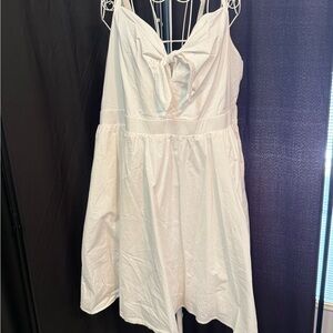 Torrid White Strapless Dress